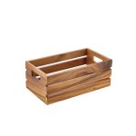 Genware Acacia Wood Box/ Riser GN 1/3