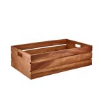 Genware Acacia Wood Box/ Riser GN 1/1