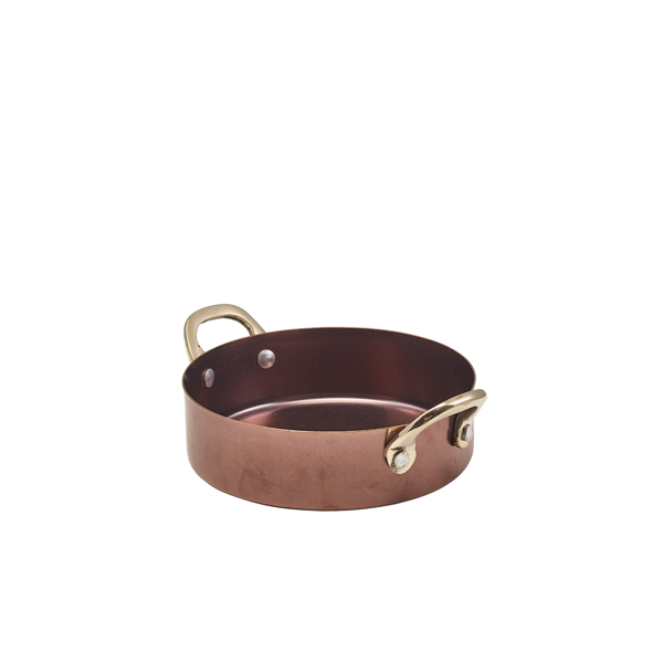 TH_SCD12CV GenWare Copper Vintage Steel Mini Casserole Dish 12.25 x 3.5cm - Image 1