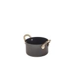 GenWare Black Vintage Steel Mini Casserole Dish 9 x 5.25cm