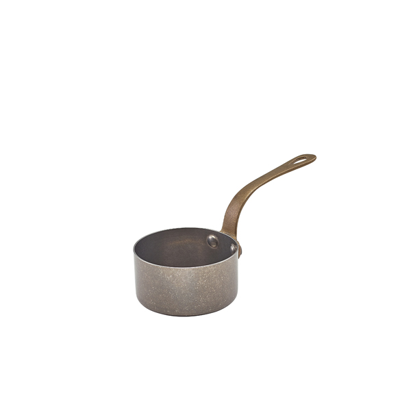 TH_SMS7V GenWare Vintage Steel Mini Sauce Pan 7 x 3.75cm - Image 1