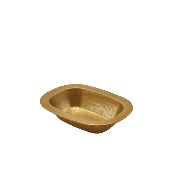 TH_SPD16GDV GenWare Gold Vintage Steel Pie Dish 16cm - Image 1