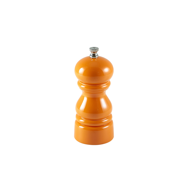 TH_SPOR12 Genware Salt Or Pepper Grinder Orange 12.7cm - Image 1