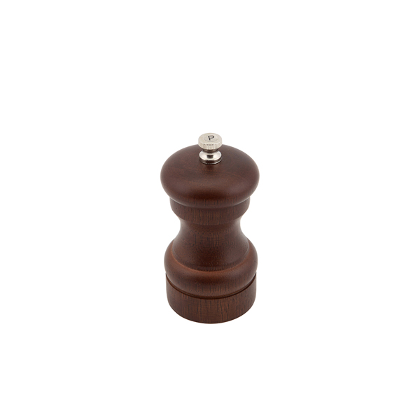 TH_SPWD10 Genware Dark Wood Salt Or Pepper Grinder 10cm - Image 1