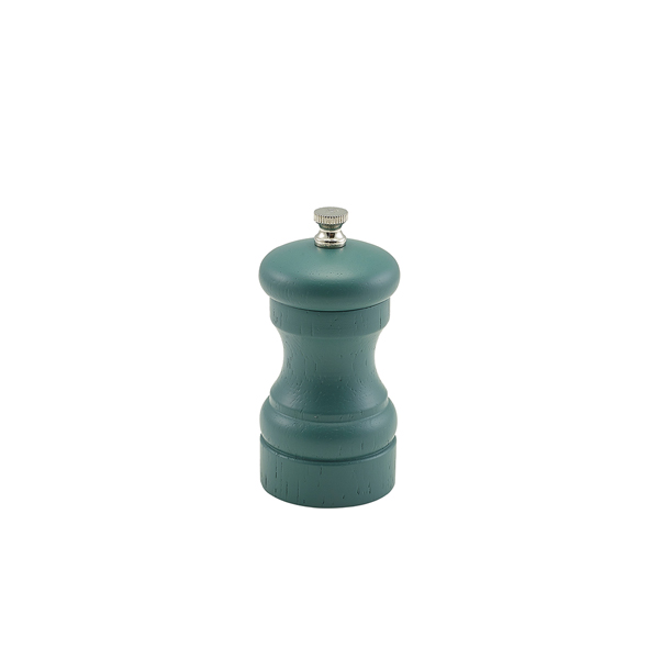 TH_SPWD10GR Olive Green Wooden Salt/ Pepper Grinder 10cm - Image 1