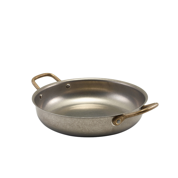 TH_SRD22V GenWare Vintage Steel Round Dish 22 x 5cm - Image 1