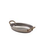 GenWare Vintage Steel Oval Dish 16.5 x 12.5cm