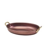 GenWare Copper Vintage Steel Oval Dish 24.5 x 17.5cm