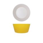 Lemon Yellow Seville Melamine Bowl 22 x 10cm