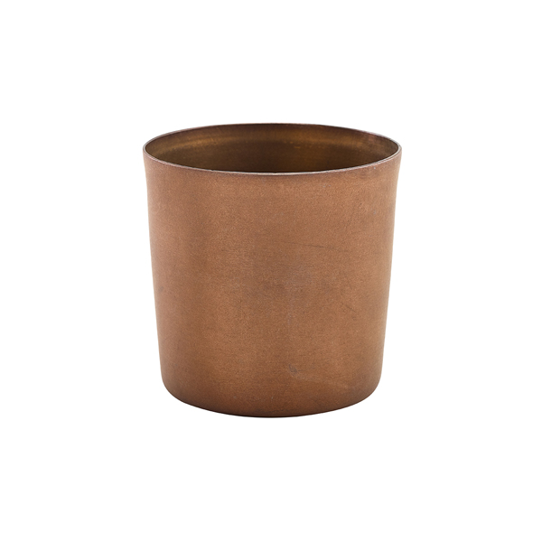 TH_SVC8CV GenWare Copper Vintage Steel Serving Cup 8.5 x 8.5cm - Image 1