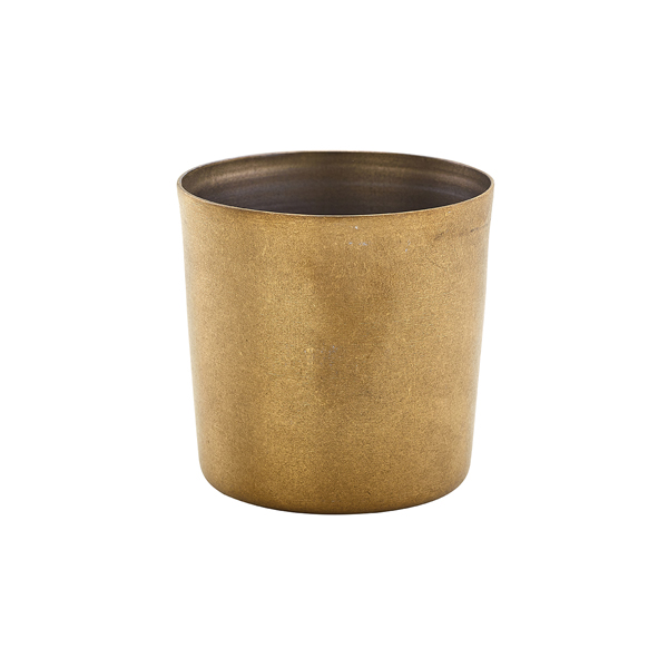 TH_SVC8GDV GenWare Gold Vintage Steel Serving Cup 8.5 x 8.5cm - Image 1
