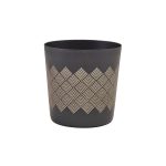 GenWare Metallic Black Diamond Serving Cup 8.5 x 8.5cm
