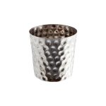 Hammered Stainless Steel Serving Cup 8.5 x 8.5cm