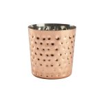 Hammered Copper Plated Serving Cup 8.5 x 8.5cm