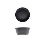 GenWare Melamine Black Tableau Conical Buffet Bowl 22 x 10cm