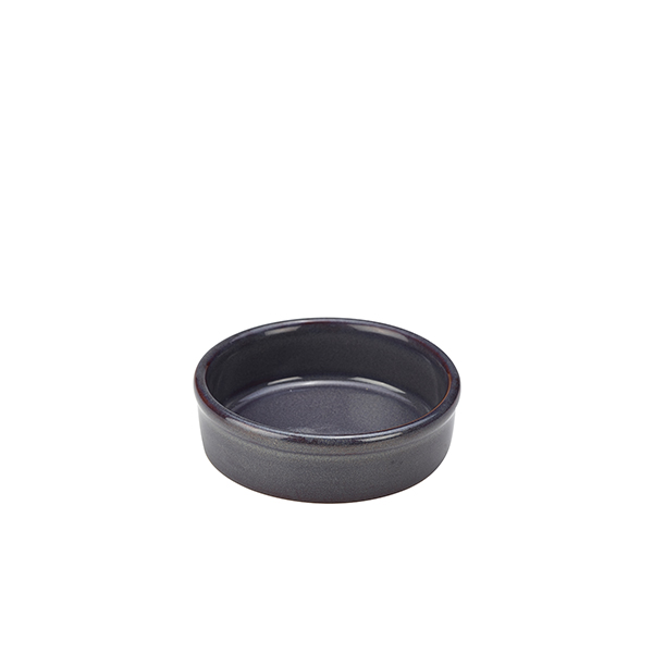 TH_TD-BL10 Rustic Stoneware Blue Tapas Dish 10cm - Image 1