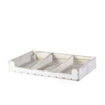 White Wash Wooden Display Crate