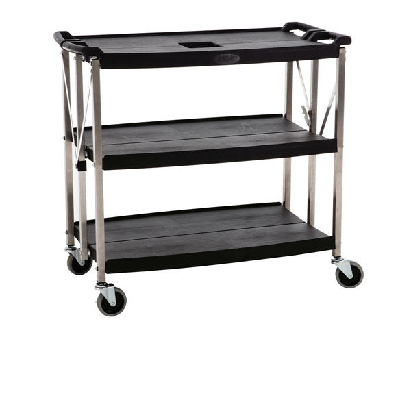 TH_TROLFLD-L GenWare Large 3 Tier Foldable Trolley - Image 1