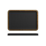 Copper/ Black Utah Melamine Tray 34 x 23cm