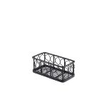 Genware Rectangular Black Wire Basket 14 x 7 x 5.5cm