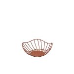 GenWare Lotus Leaf Copper Wire Basket 20 x 8cm