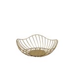 GenWare Lotus Leaf Gold Wire Basket 28.5 x 10cm