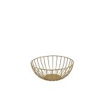 GenWare Round Gold Wire Basket 20 x 8cm