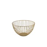 GenWare Round Gold Wire Basket 24 x 13cm