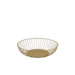 GenWare Round Gold Wire Basket 27 x 7cm