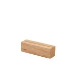 GenWare FSC 100% Hevea Wood Sign Holder 9 x 2.5 x 2.5cm
