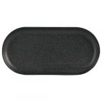 Graphite Narrow Oval Plate 30cm