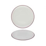 Modest Maroon Coupe Plate 25cm / 9.75""