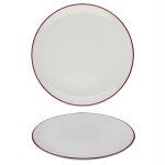 Modest Maroon Coupe Plate 28.5cm / 11.25"