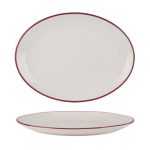 Modest Maroon Oval Platter 31cm