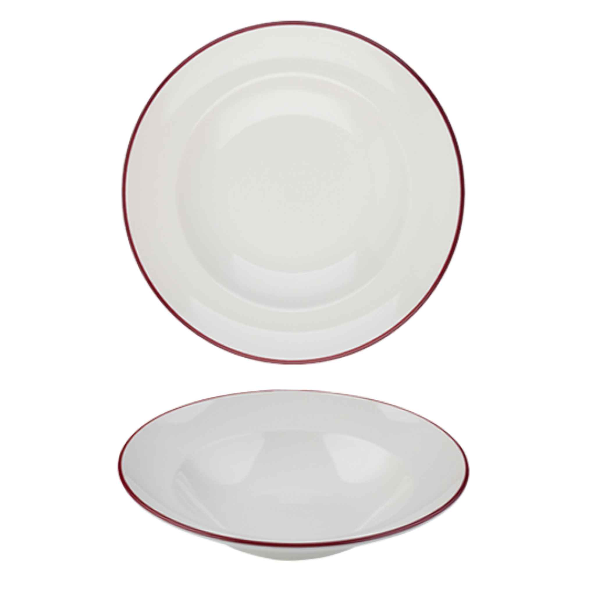 13131128_result Modest Maroon Pasta Plate 28cm / 11" 560ml / 19.75oz - Image 1