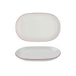 Modest Maroon Oval Platter 28 x 18cm / 11" x 7"