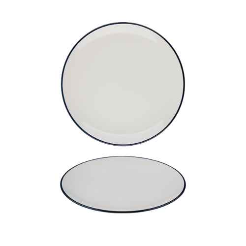 15111025_result Modest Navy Coupe Plate 25cm / 9.75"" - Image 1