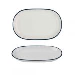 Modest Navy Oval Platter 28 x 18cm / 11" x 7"