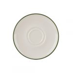 Modest Green Double Well Saucer 16cm / 6.25"
