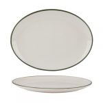Modest Green Oval Platter 31cm