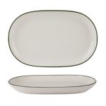 Modest Green Oval Platter 33 x 21cm / 13" x 8.25"