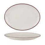 Modest Brown Oval Platter 31cm