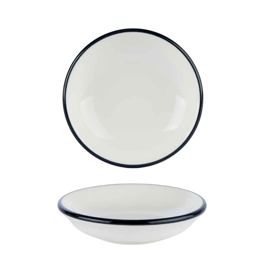 19111110_result Modest Black Butter Dip Bowl 10cm / 4" - Image 1