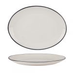 Modest Black Oval Platter 31cm