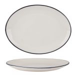 Modest Black Oval Platter 36cm