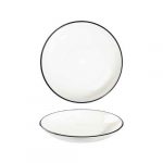 Modest Black Coupe Bowl 25cm / 9.75"  1140ml / 40oz