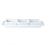 Square Shaped Set of 3 Bowls & Tray 29x9cm/11.5"x3.5"