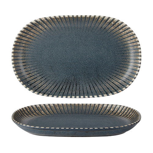 47143028 Flint Oval Platter 28 x 18cm 11 x 7" - Image 1