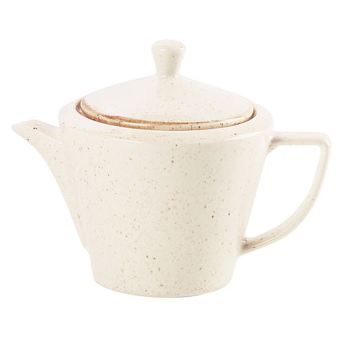 938405oa Oatmeal Conic Tea Pot 50cl/18oz - Image 1