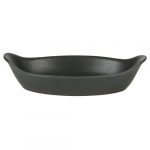 Rustico Carbon Oval Eared Dish 22cm